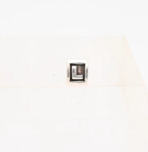 Original Pandora Charm Drei Seiten Sterlingsilber Alphabet Buchstabe L #790323L - Bild 1 von 6