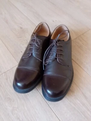 Темно-коричневые кожаные туфли на шнуровке Bruno Marc New York Великобритания 9 США 10 - Изображение 1 из 4