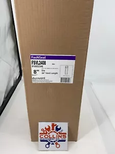 DuraVent FSVL2408 FasNSeal 8" x 24" 29-4C Stainless Steel Vent Length 810003346 - Picture 1 of 5