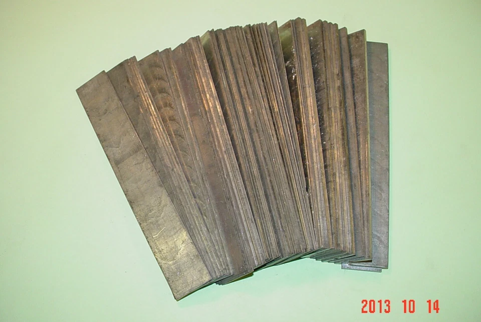 Letterpress Lead Spacers 15 Picas Long, 40-2pt, 5-6pt, 1-1 pica, 1-1 ½ pica - Image 1 of 1