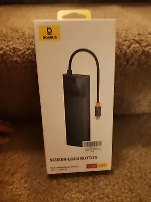 USB Hub 10 In 1  Baseus Metal Gleam Series II USB Screen Lock Button - Image 1 of 4