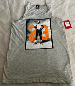 MICHAEL JORDAN NIKE AIR Boy's Tanktop XL Heather Gray Shirt Retro 1985 * New * - Picture 1 of 3