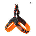 Leash Clips No Pull Easy Control Reflective Vest Small Dog Harness Safety Orange