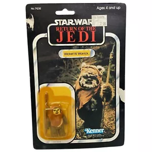 Vintage Star Wars Wicket W Warrick Ewok Figure 77 Back 1983 Kenner Sealed MOC - Picture 1 of 6