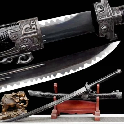  Espada Katana funcional samurai japonesa lista para el combate Sharp T1095 de acero al carbono Foto 1 de 4