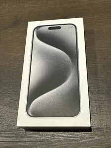 (BOITE SEULE) APPLE iPhone 15 Pro 128Go Blanc Titane BOITE VIDE - Photo 1 sur 3
