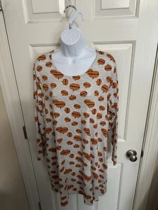 Dress Plus Fall Teacher Casual Womens Riley & James Gray "Hey Pumpkin" funny NWT - Picture 1 of 3