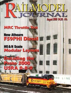 RAILMODEL JOURNAL 8/02 F59PHI. MODULAR LAYOUTS, CONRAIL SD35, ART MDT PFE REEFER - Picture 1 of 2