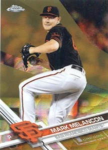 2017 TOPPS CHROME GOLD REFRACTOR MARK MELANCON GIANTS #7/50 #106 - Picture 1 of 1