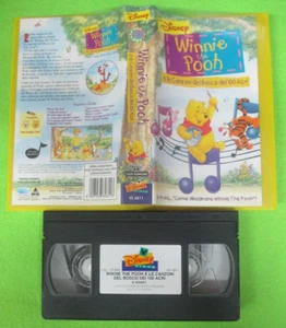*VHS film WINNIE THE POOH E le canzoni del bosco dei 100 acri DISNEY(F185)** - Foto 1 di 1