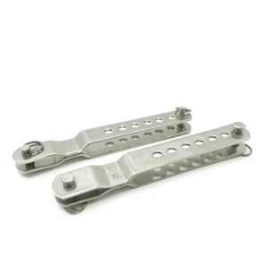 2x Holt Allen acero inoxidable regulador de deseos HA4172 doble 7 agujeros colgante de deseos 5 mm - Imagen 1 de 5