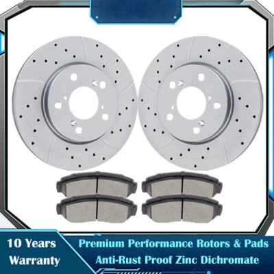 Kits de pastillas de freno de cerámica de frenos y rotores delanteros para Honda Odyssey 2005-2009 2010 Foto 1 de 4