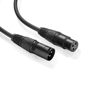 Micrófono con cable XLR 3 PIN XLR mezclador de grabación de música equilibrado macho a hembra - Imagen 1 de 5