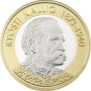 Finland 5 Euro 2016 &quot;4th President Ky?sti Kallio 1873-1949&quot; UNC - Picture 1 of 1