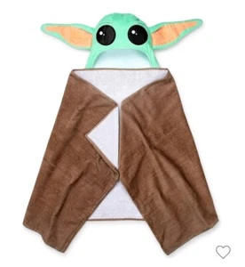Hooded Towel Star Wars The Mandalorian The Child/Baby Yoda Grogu NEW Jay Franco - Picture 1 of 4