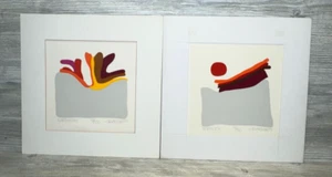 Daniel Gelakoska Lot of 2 "Earth Born" & "Earth Joy" Signed Serigraphs 1981 - Picture 1 of 13