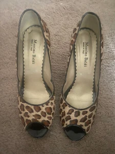 Womans Massimo Baldi Multicolor Animal Print High Heel Shoes - Size 9B - Picture 1 of 7