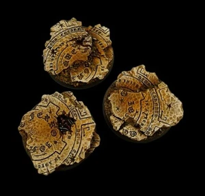 Micro Art Studio 50mm Temple Bases (2) Brand New B01031 Wargaming Bases - Picture 1 of 2
