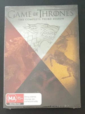 Game of Thrones Season 3 Region 4 DVD (2014) Brand New Sealed Slip Case - Image 1 of 3