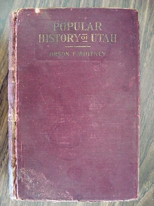 Popular History of Utah by Orson F. Whitney 1916 (Hardcover) - Imagen 1 de 6