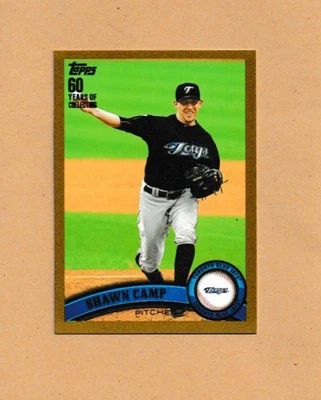 2011 Topps Update Series - Shawn Camp #US116 Gold Blue Jays 1879/2011 - Image 1 of 3