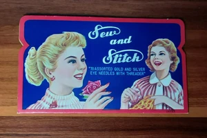 SEW AND STITCH Sewing Needle Book ~ Vintage / Made in Japan - Picture 1 of 4
