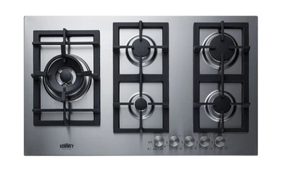 Summit GCJ536LP 34 дюйма Вт 5 горелок газовая варочная панель - нержавеющая сталь - Изображение 1 из 4