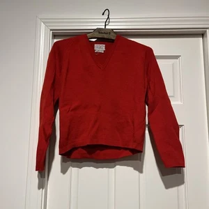 Vintage roter Wollpullover Ye Olde Barn Austria Lexington MA - Bild 1 von 5