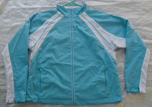 Giacca jogging corsa Cheetah Lg full zip blu chiaro tempo libero allenamento - Foto 1 di 5