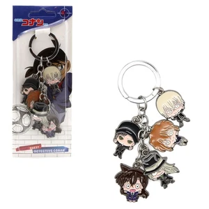 CHIBI FIGUREN Detektiv Conan 1 Zoll 5 Stk. Schlüsselanhänger Set (Anime KeyChain) - Bild 1 von 3