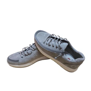 Zapatillas bajas BILLY Comfort para hombre 10M gris gamuza adaptables fáciles de poner zapatos nuevas - Imagen 1 de 7