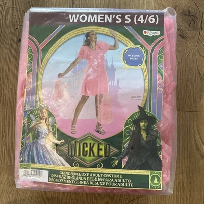 NEW Glinda Wicked Pink Dress Deluxe Adult Small 4/6   - Image 1 of 3