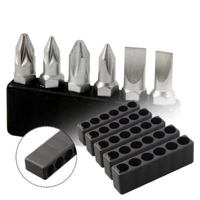 5 Piece Bit Holder for 6 Hole Hex Shank Screwdrivers Compact Organizer - Image 1 of 4