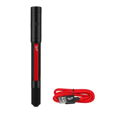 Milwaukee 250-Lumen Rechargeable Penlight with Laser, 6-1/4in.L, Model# 2010R - Image 1 of 4