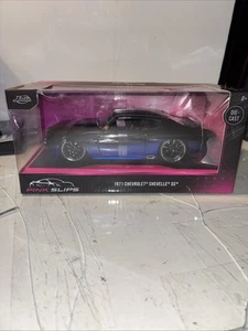 Jada 1:24 Pink Slips 1971 Chevrolet Chevelle SS Blue/Black Diecast Model 35062 - Picture 1 of 11