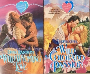 (2 pb) 1991 ZEBRA historical romance Judith STEEL Dana RANSOM Bodice Ripper - Picture 1 of 2