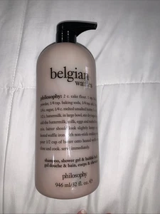 Philosophy Belgian Waffles 3 in 1 gel doccia 32 oz con pompa installata ritirato - Foto 1 di 4