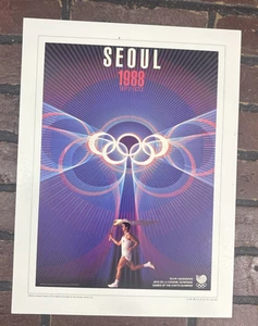1988 Olympic Games Poster 12x16 Seoul, South Korea Art Print - Picture 1 of 4