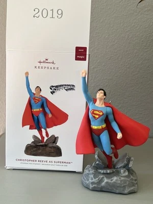 HALLMARK 2019 CHRISTOPHER REEVE AS SUPERMAN  ORNAMENT - Image 1 of 4