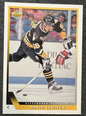 1993/94 UPPER DECK MARIO LEMIEUX (PITTSBURGH PENGUINS) #407 NM/MT - Image 1 of 2