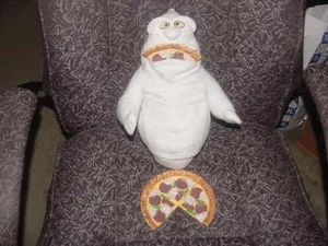 14 Zoll Fatso Feed Me Pizza Plüsch mit leuchtenden Augen von Casper 1994 Amblin - Bild 1 von 1