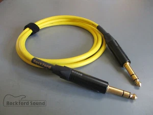Mogami W2549 Amarillo | Oro Neutrik TRS a TRS Interconexión Equilibrada - Imagen 1 de 3