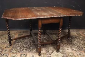 Bellissimo tavolo a bandelle / table / aperto / legno rovere/ Inghilterra / UK - Foto 1 di 12