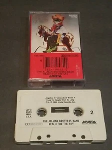 THE ALLMAN BROTHERS BAND REACH FOR THE SKY CASSETTE TAPE ORIGINAL 1980 EXCELLENT - Picture 1 of 8