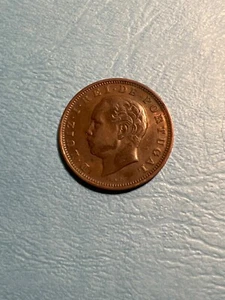 1884 D LUIZ REI XX REIS COIN OF PORTUGAL - Picture 1 of 2