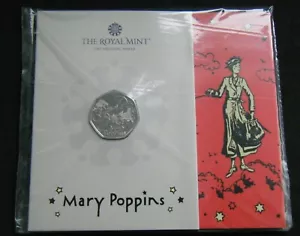 2025 Mary Poppins 50p Fifty Pence Coin Brilliant Uncirculated BU Pack - in stock - Picture 1 of 3