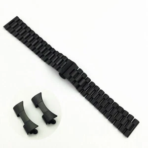 18/20MM President Style Watch Band Watch Bracelet With Curved End Links - Picture 1 of 10