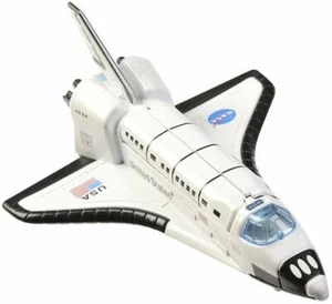 6" USA Space Shuttle Diecast Model Toy Pull Action Lights Sounds NASA 1:400 - Picture 1 of 5