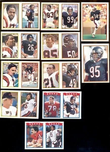 1985 Chicago Bears Sticker Set WALTER PAYTON RICHARD DENT JIM MCMAHON SINGLETARY - Picture 1 of 1