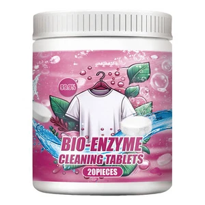 20Pcs Laundry Tablets Powerful Clothes Detergent Tablets Multi-Functional Effici - Foto 1 di 12